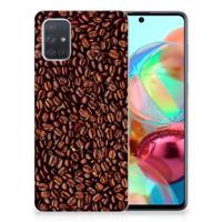 Samsung Galaxy A71 | Siliconen Case | Koffiebonen