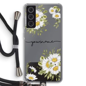 Daisies: Samsung Galaxy S21 FE Transparant Hoesje met koord
