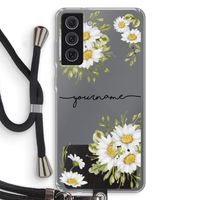 Daisies: Samsung Galaxy S21 FE Transparant Hoesje met koord