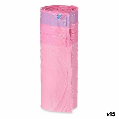 Vuilniszakken Roze Polyethyleen 30 L Geparfumeerd Zelfsluitend 15 Stuks Vuilniszakken Roze Polyethyleen 30 L Geparfumeerd Zelfsluitend 15 Stuks