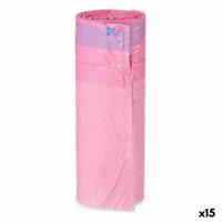 Vuilniszakken Roze Polyethyleen 30 L Geparfumeerd Zelfsluitend 15 Stuks
