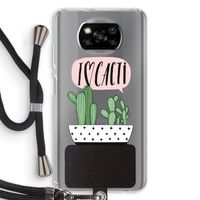 I love cacti: Xiaomi Poco X3 Pro Transparant Hoesje met koord