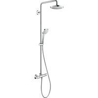 Hansgrohe Croma Select E Regendoucheset - hoofddouche 18cm - Ecostat - thermostatisch - chroom 27256400 - thumbnail