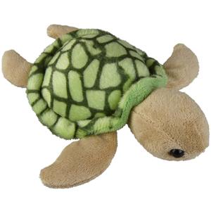 Ravensden Pluche knuffel dieren - Zeeschildpad - 12 cm - oceaan thema knuffel