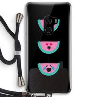 Smiley watermeloen: Xiaomi Mi Mix 2 Transparant Hoesje met koord