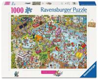 Ravensburger puzzel holiday resort the pool 1000 stukjes