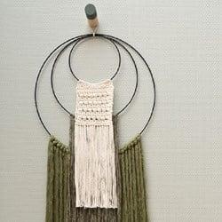 Yarn and Colors Three is a Charm WOW! Muurhanger Pakket 023 Cream / Khaki / Olive