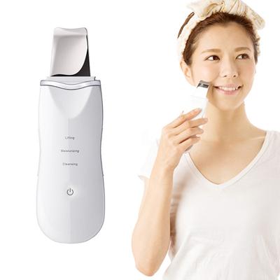 2W ultrasone trillingen gezicht reinigen Machine dode huid schoner Scrubber schop Tool gezicht schoonheid Instrument (wit)
