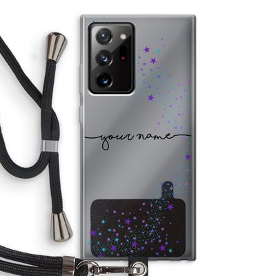 Sterren: Samsung Galaxy Note 20 Ultra / Note 20 Ultra 5G Transparant Hoesje met koord