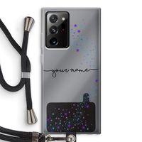 Sterren: Samsung Galaxy Note 20 Ultra / Note 20 Ultra 5G Transparant Hoesje met koord