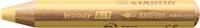 Kleurpotlood stabilo 880 woody 3 in 1 pastel geel | 5 stuks