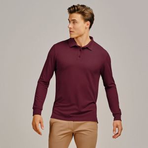 Bamigo Long Sleeve Polo Wijnrood