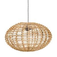Pompoen hanglamp van natuurlijk rotan