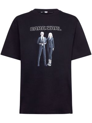 Karl Lagerfeld x Cara Delevingne t-shirt Avatar - Noir