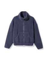 HEMA Dames sherpa jas blauw (blauw)