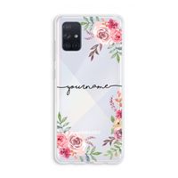 Rozen: Galaxy A71 Transparant Hoesje