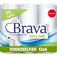 Brava Ultra Absorberend Keukenpapier Voordeelverpakking - 72 Rollen