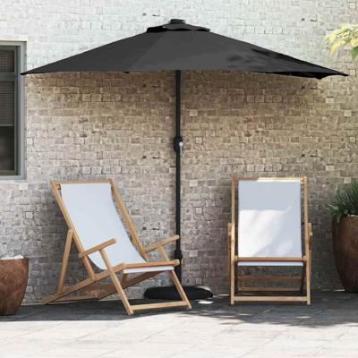 Tuinparasol Zwart 294 x 150 x 224 cm Stof