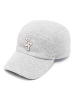 Eleventy logo-embroidered wool cap - Gris - thumbnail