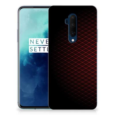 OnePlus 7T Pro | TPU bumper | Geruit Rood