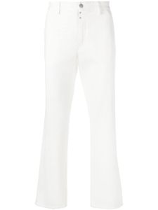 MM6 Maison Margiela jean en coton à coupe droite - Blanc