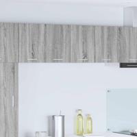 Hangkast 2 pcs Grijs Sonoma en Wit 60 x 31 x 40 cm Bewerkt hout