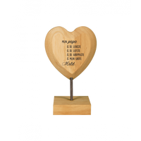 Houten hart papa