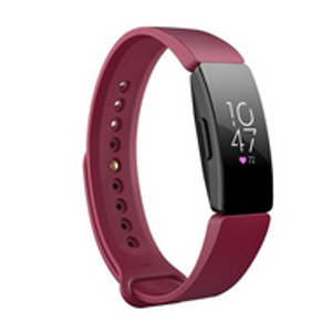 Fitbit Inspire 1 / HR / Ace 2 siliconen bandje - Maat: Large - Bordeaux