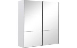 Goossens Kledingkast Easy Storage Sdk, 203 cm breed, 220 cm hoog, 2x 3 paneel spiegel schuifdeuren