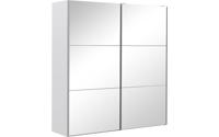 Goossens Kledingkast Easy Storage Sdk, 203 cm breed, 220 cm hoog, 2x 3 paneel spiegel schuifdeuren