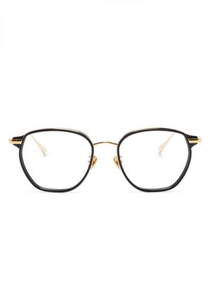 Linda Farrow lunettes de vue Danilo à monture anguleuse - Or