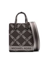 Michael Kors petit sac à bandoulière Gigi à logo imprimé - Marron - thumbnail