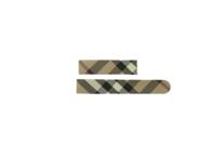 Horlogeband Burberry BU9407 / BU9406 Leder Multicolor 18mm
