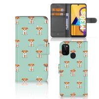 Samsung Galaxy M21 | M30s | Telefoonhoesje | Met pasjeshouder | Pups