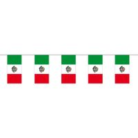 Papieren feest slinger vlaggetjes Mexico 4 meter - thumbnail