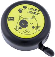 CONTEC kinder fietsbel "kid-a-ring" ct bell kid-a-ring safety cat, black/yellow