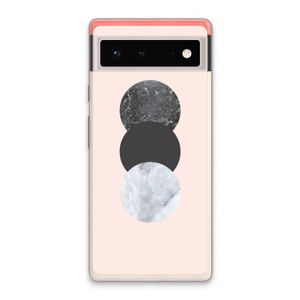 Marmeren cirkels: Google Pixel 6 Transparant Hoesje