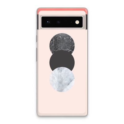 Marmeren cirkels: Google Pixel 6 Transparant Hoesje