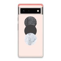 Marmeren cirkels: Google Pixel 6 Transparant Hoesje