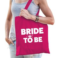 1x Bride To Be vrijgezellenfeest tasje roze/ goodiebag dames - thumbnail