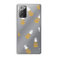 Ananasjes: Samsung Galaxy Note 20 / Note 20 5G Transparant Hoesje