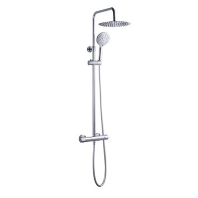 Regendoucheset Go by van Marcke Cocoon Opbouw incl Handdouche Doucheslang en Thermostaatkraan Chroom