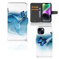 iPhone 15 | Telefoonhoesje | Met pasjeshouder | Vlinders