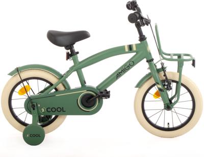 AMIGO 2Cool 14 Inch Jongens Terugtraprem Groen