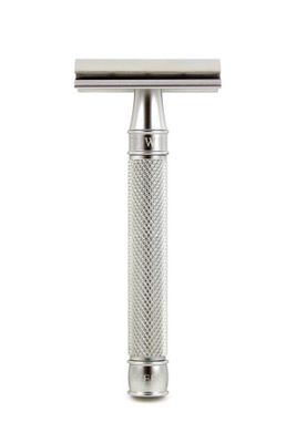 Edwin Jagger 3ONE6 double edge safety razor Knurled RVS