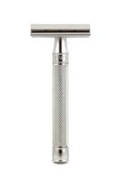 Edwin Jagger 3ONE6 double edge safety razor Knurled RVS