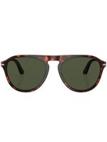 Persol lunettes de soleil à effet écailles de tortue - Vert