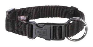 Trixie halsband hond classic zwart (35-55X2 CM)
