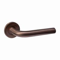 Intersteel DeurklinkQ 02 op rond rozet brons - 1343.102202