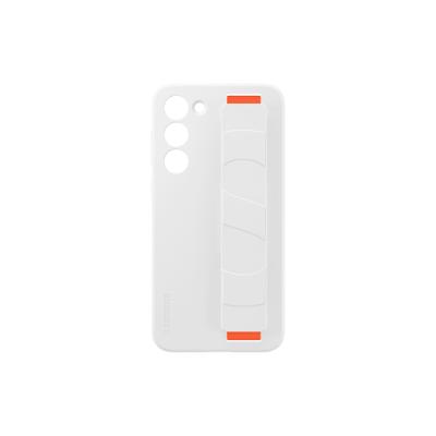 SamsungSamsung S23 Plus Silicone Grip Case Telefoonhoesje Wit